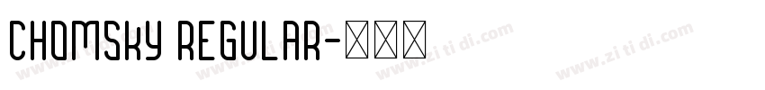 Chomsky Regular字体转换
